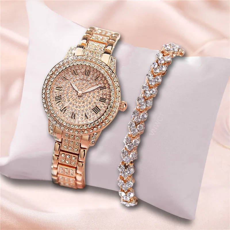 Fashion Casual Steel Strap Rhinestone Alloy Watch Newest Ladies Starry Quartz Wristwatch Cheap Promotion Women Gift Clock
Fashion Casual Steel Strap Rhinestone Alloy Watch Newest Ladies Starry Quartz Wristwatch Cheap Promotion Women Gift Clock