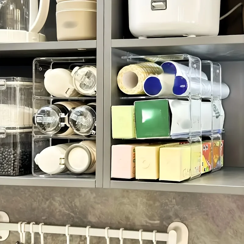 Стеллаж для хранения на 2/4 упаковки, органайзер для кухонного шкафа для сумок и специй с многослойным дизайном, универсальные стеллажи
Стеллаж для хранения на 2/4 упаковки, органайзер для кухонного шкафа для сумок и специй с многослойным дизайном, универсальные стеллажи