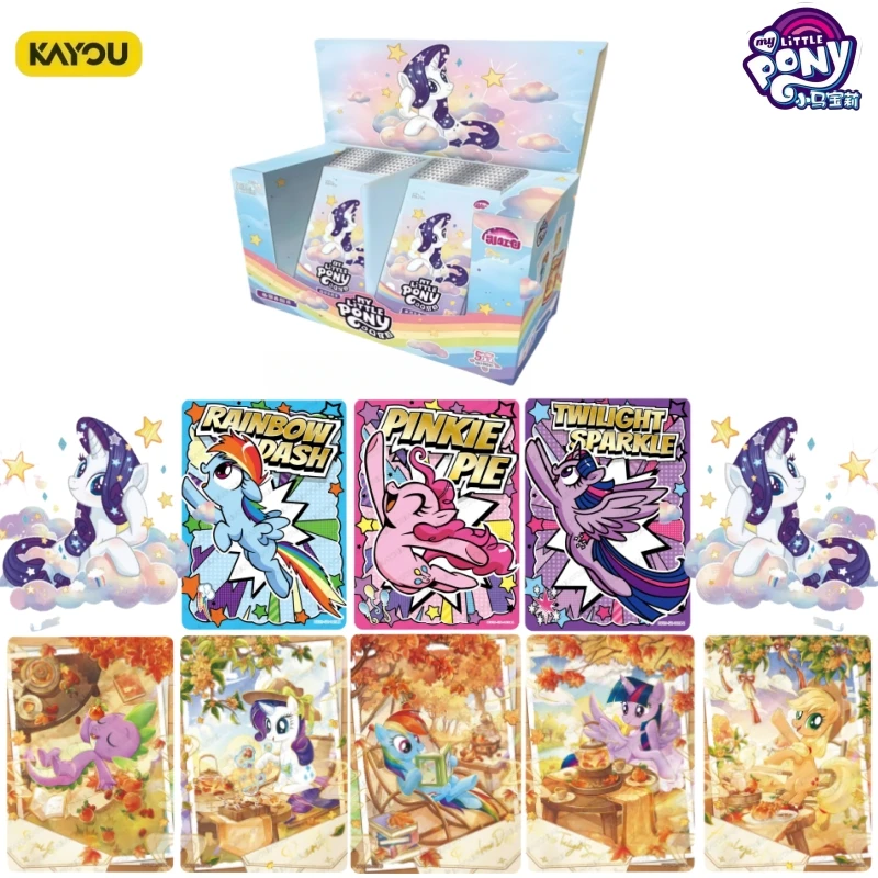 KAYOU New My Little Pony Rainbow Series 5, карта из натуральной аниме, коллекционная карта периферийных устройств, детская праздничная подарочная игрушка, оригинальная коробка
KAYOU New My Little Pony Rainbow Series 5, карта из натуральной аниме, коллекционная карта периферийных устройств, детская праздничная подарочная игрушка, оригинальная коробка