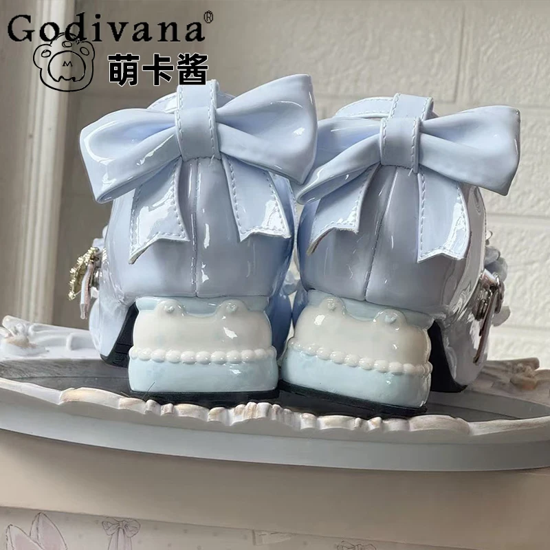 Lolita Women's Single Shoes Japanese Original JK Uniform Sweet Cute Round Toe Bowknot Chunky High Heels for Women
Lolita Women's Single Shoes Japanese Original JK Uniform Sweet Cute Round Toe Bowknot Chunky High Heels for Women