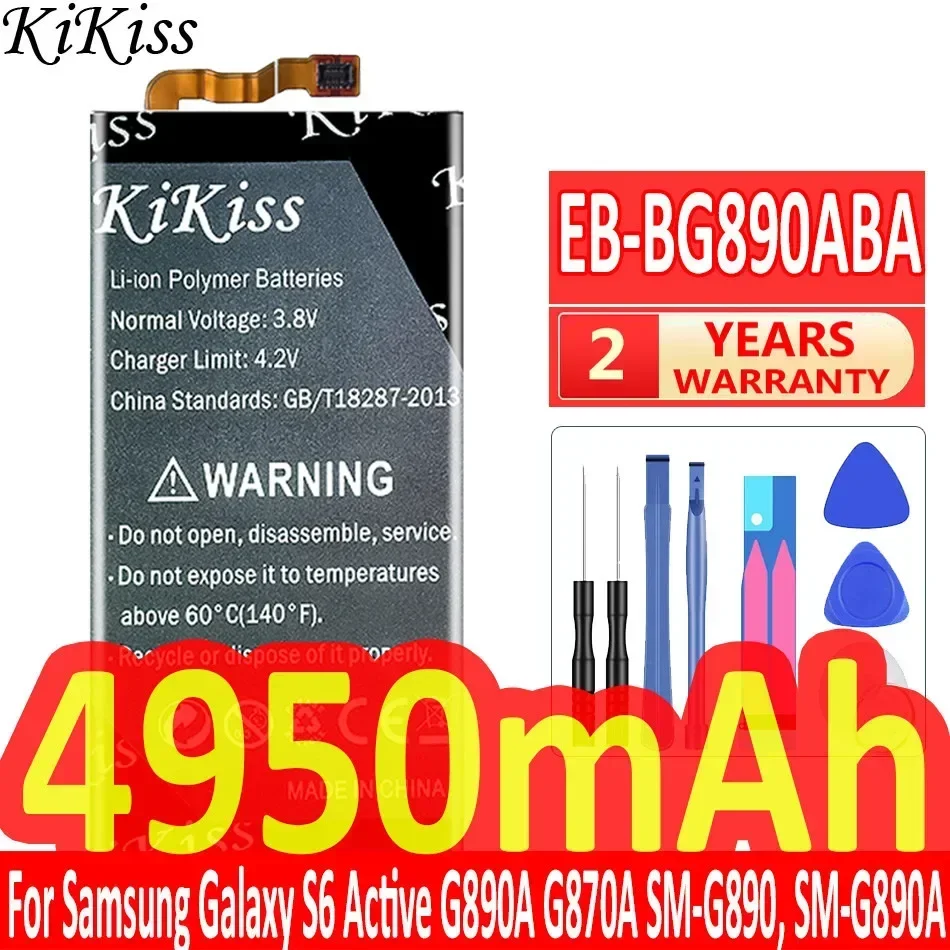 Аккумулятор KiKiss EB-BG890ABA 4950 мАч для мобильного телефона Samsung Galaxy S6 S 6 Active G890A G870A
Аккумулятор KiKiss EB-BG890ABA 4950 мАч для мобильного телефона Samsung Galaxy S6 S 6 Active G890A G870A