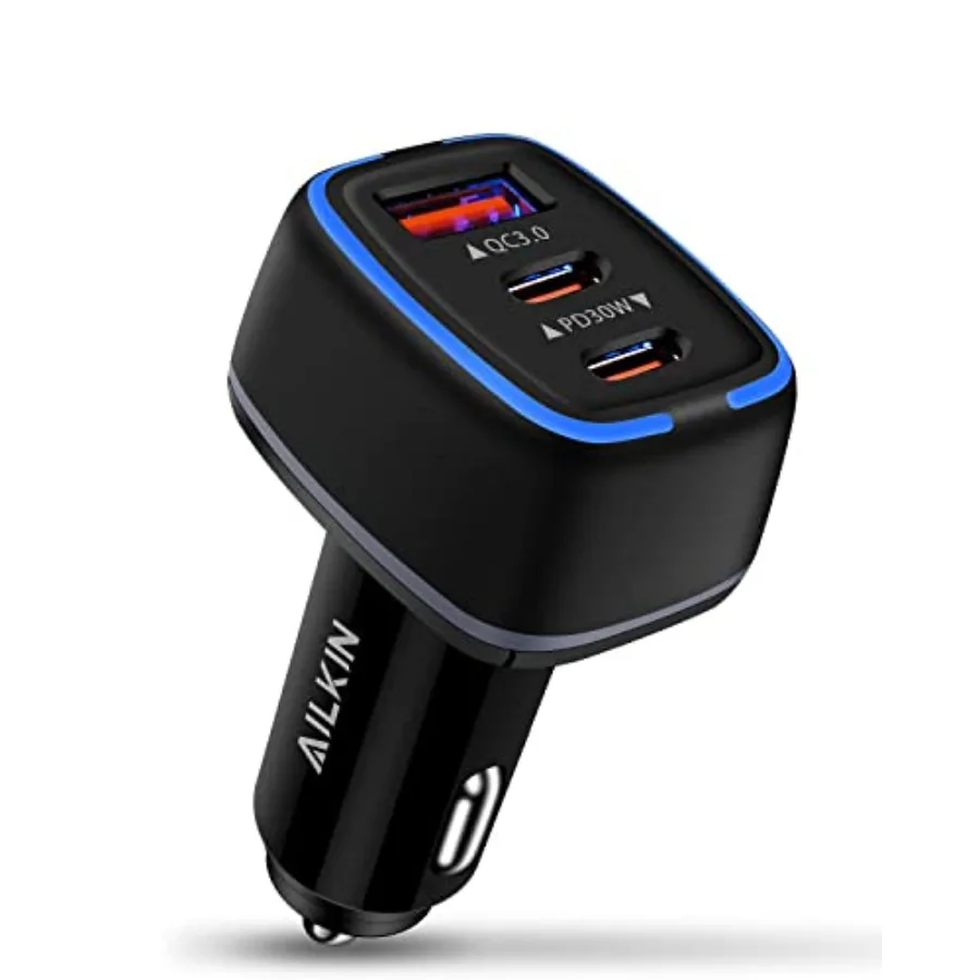 78W USB C Car Charger, Super Fast Charging Cigarette Lighter Adapter, 3 Port Power Delivery Auto Cargador for Samsung Galaxy S2
78W USB C Car Charger, Super Fast Charging Cigarette Lighter Adapter, 3 Port Power Delivery Auto Cargador for Samsung Galaxy S2
