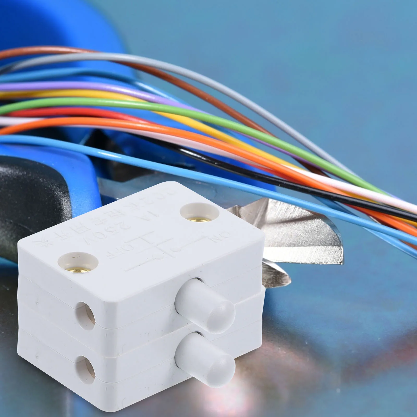 2Pcs Door Control Switch White Self contained Button for Bedroom Cabinet Mechanical Wardrobe Contact Closet Light On Off
2Pcs Door Control Switch White Self contained Button for Bedroom Cabinet Mechanical Wardrobe Contact Closet Light On Off