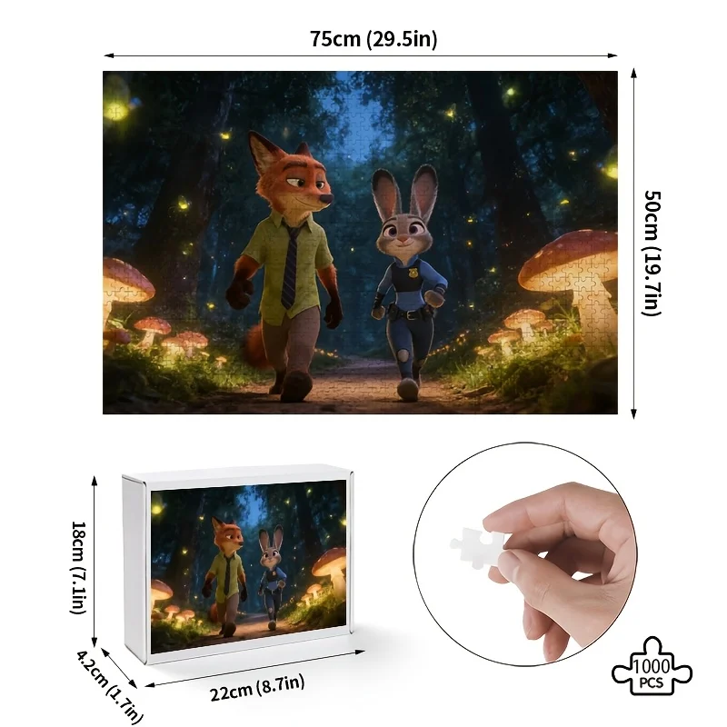 Пазл-головоломка Disney Zootopia (1000 деталей) с Джуди и Ником Уайльдами – сложная головоломка для взрослых, коллекционный предмет, подарок на день рождения
Пазл-головоломка Disney Zootopia (1000 деталей) с Джуди и Ником Уайльдами – сложная головоломка для взрослых, коллекционный предмет, подарок на день рождения