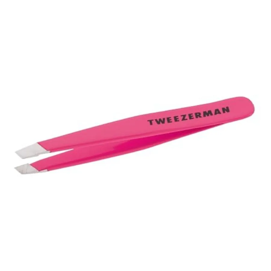Mini Slant Travel Tweezers for Eyebrows - Neon Pink
Mini Slant Travel Tweezers for Eyebrows - Neon Pink