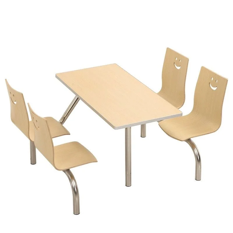 Staff canteen one-piece table and chair one-piece combination school stainless steel dining table and chair
Staff canteen one-piece table and chair one-piece combination school stainless steel dining table and chair