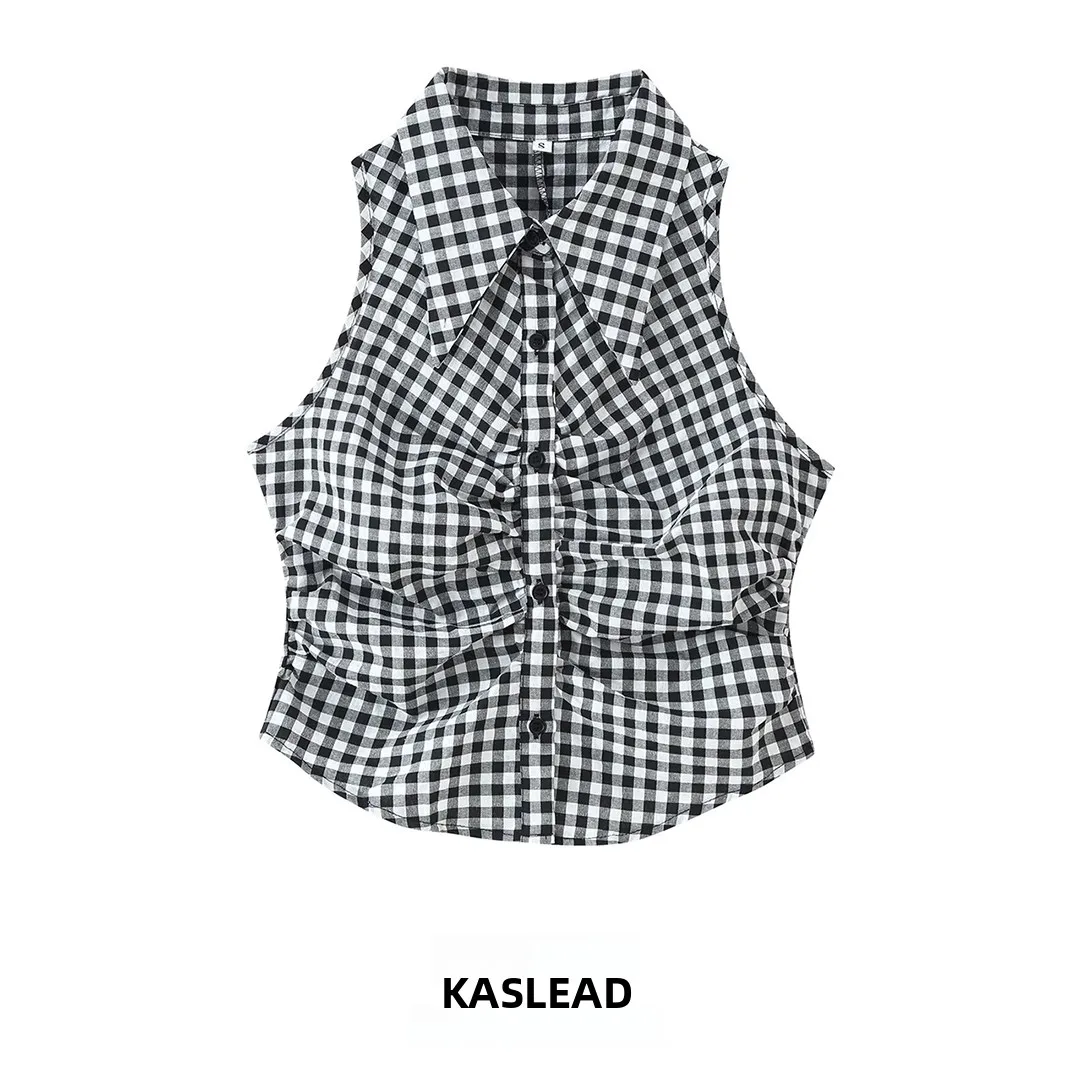 KASLEAD New Women's Fashionable Sleeveless Button-down Collar Shirt Top Polyester Fiber Bodycon Style Summer Season Non-defor...
KASLEAD New Women's Fashionable Sleeveless Button-down Collar Shirt Top Polyester Fiber Bodycon Style Summer Season Non-defor...