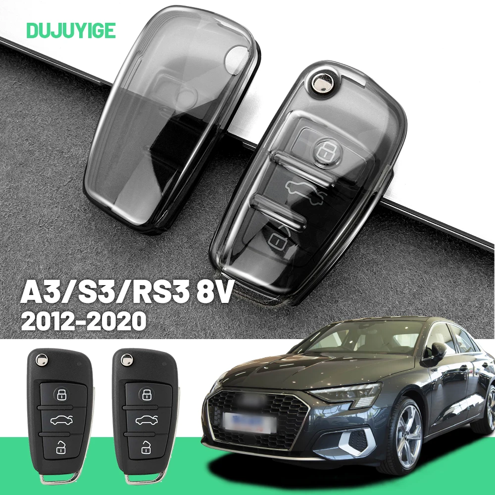 Прозрачный чехол для автомобильного ключа из ТПУ для Audi A3 S3 RS3 8V 2012-2020, защитный чехол для брелока, автоаксессуары 2013 2014 2015 2016 2017
Прозрачный чехол для автомобильного ключа из ТПУ для Audi A3 S3 RS3 8V 2012-2020, защитный чехол для брелока, автоаксессуары 2013 2014 2015 2016 2017