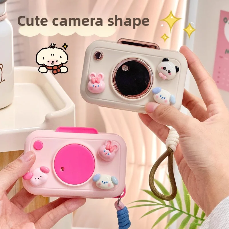 Kawaii Camera Pills Organizer With 3D Sticker Cute Plastic Storage Box Organizer Portable Medicine Pill Boxes For Home Travel
Kawaii Camera Pills Organizer With 3D Sticker Cute Plastic Storage Box Organizer Portable Medicine Pill Boxes For Home Travel