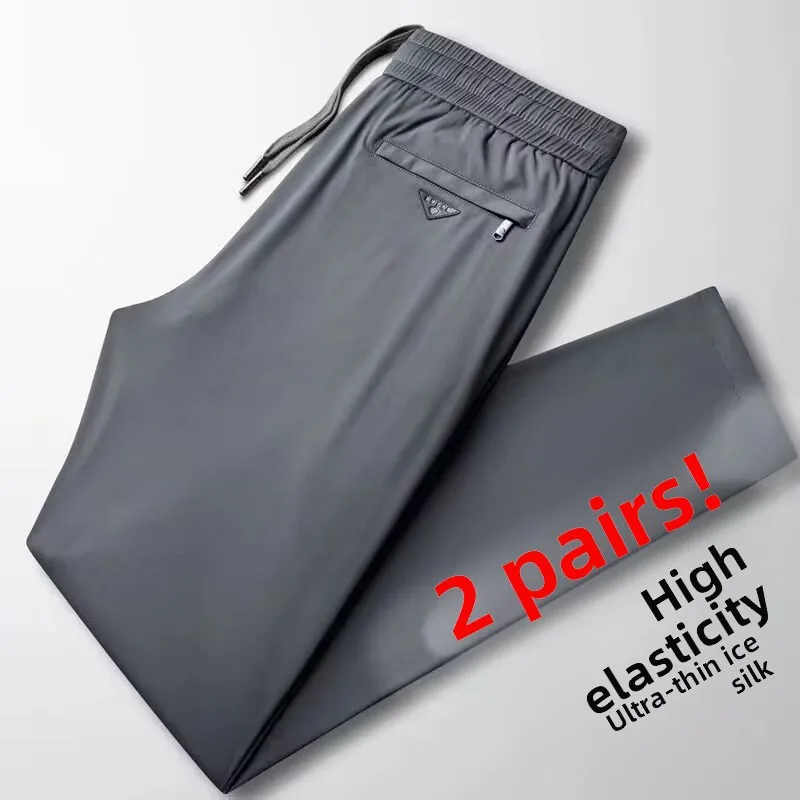 Ultra-Thin Summer Ice Silk Men's Casual Pants Elastic Qui-Drng Breathable Smooth Air Conditioning Pants Straight Leg Jeans
Ultra-Thin Summer Ice Silk Men's Casual Pants Elastic Qui-Drng Breathable Smooth Air Conditioning Pants Straight Leg Jeans