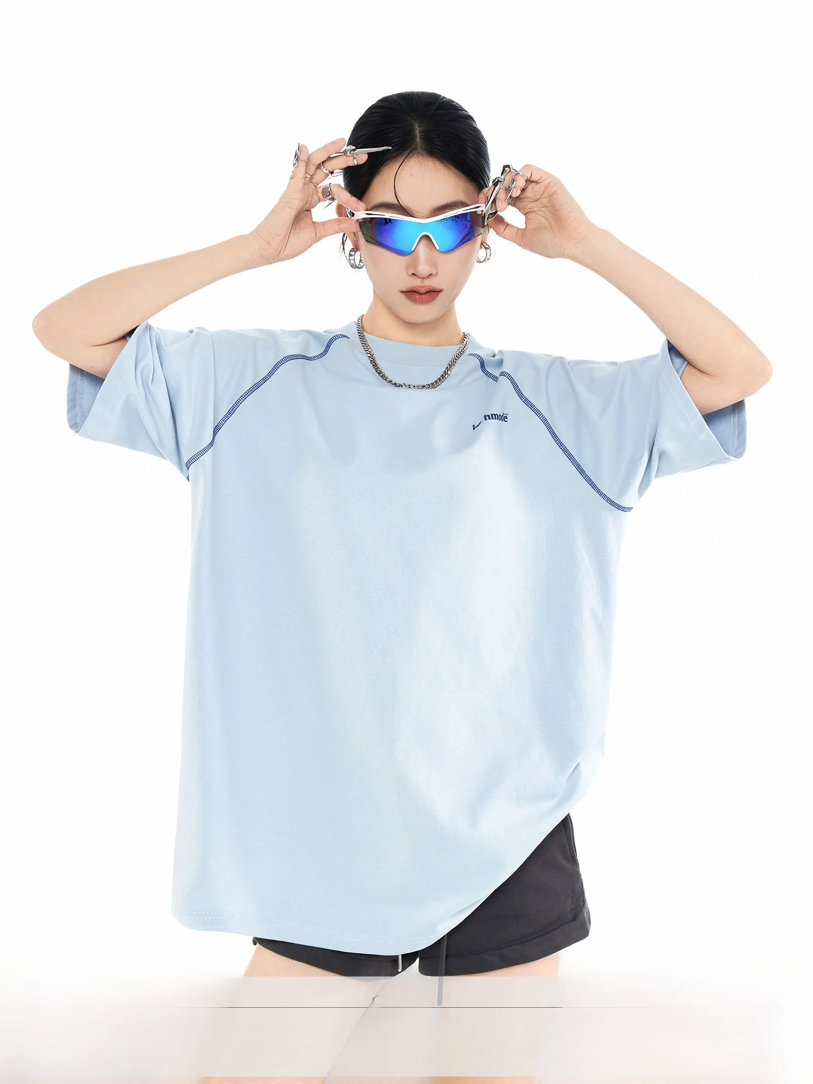 Loose Short Sleeve T-Shirt Women's Summer New Outdoor Sports Half Sleeve Five Inches Upper Apparel Casual Style Color Block
Loose Short Sleeve T-Shirt Women's Summer New Outdoor Sports Half Sleeve Five Inches Upper Apparel Casual Style Color Block