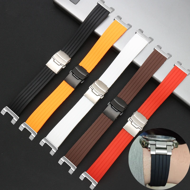 Модифицированный силиконовый ремешок для Casio GSHOCK GST-B100 GST-S130/W300/400G/W110/S120 Спортивный браслет для дайвинга с адаптером из нержавеющей стали
Модифицированный силиконовый ремешок для Casio GSHOCK GST-B100 GST-S130/W300/400G/W110/S120 Спортивный браслет для дайвинга с адаптером из нержавеющей стали