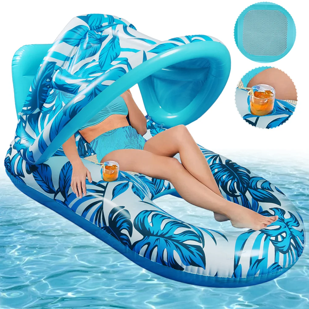 Надувная плавающая кровать из ПВХ с солнцезащитным козырьком, надувная водная спальная кровать, плавающий шезлонг, надувной матрас для вечеринки у бассейна, водные игрушки
Надувная плавающая кровать из ПВХ с солнцезащитным козырьком, надувная водная спальная кровать, плавающий шезлонг, надувной матрас для вечеринки у бассейна, водные игрушки