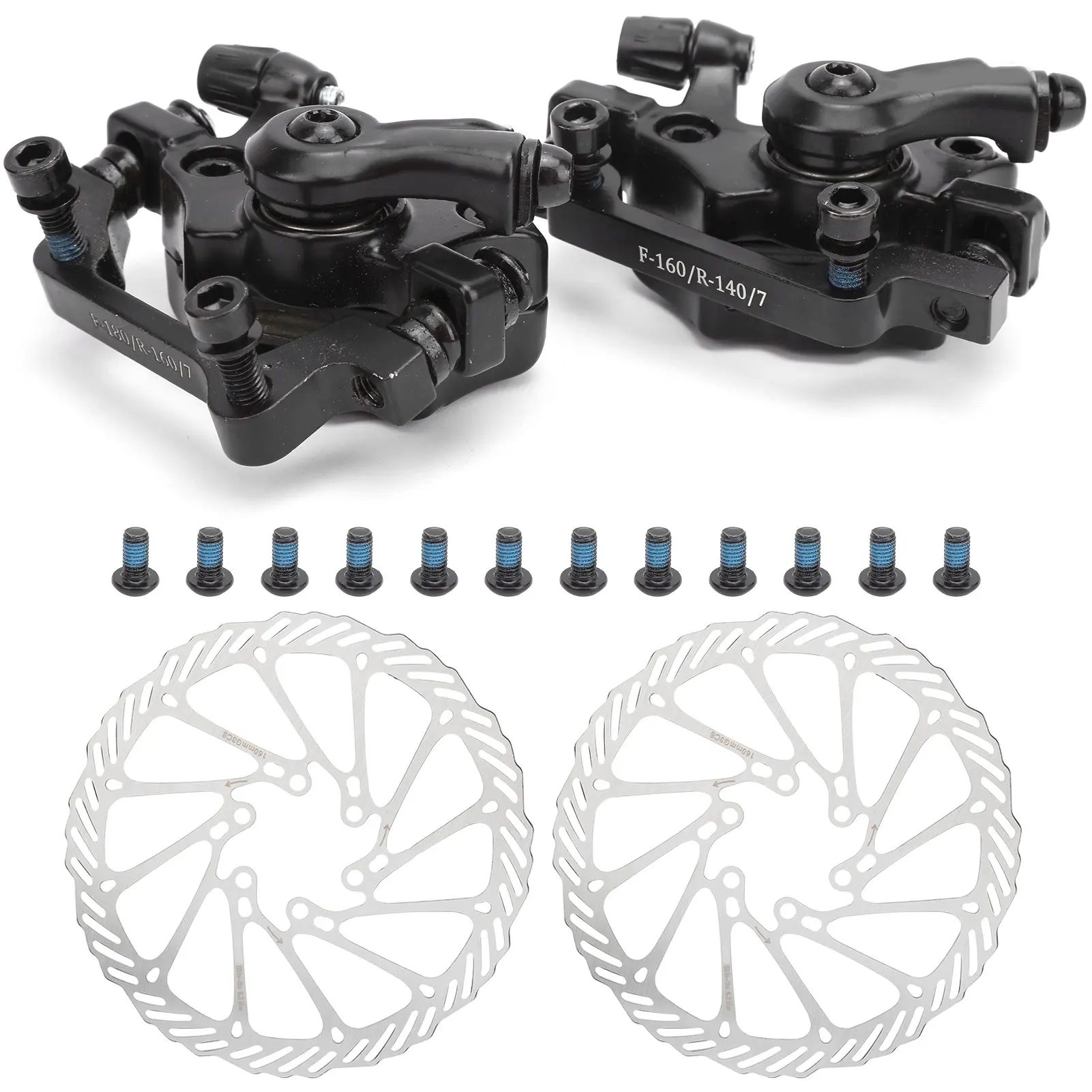 TOOPRE Front Rear Disc Brake Caliper Set Strong Braking Force Universal for Mountain Bike Bicycle
TOOPRE Front Rear Disc Brake Caliper Set Strong Braking Force Universal for Mountain Bike Bicycle