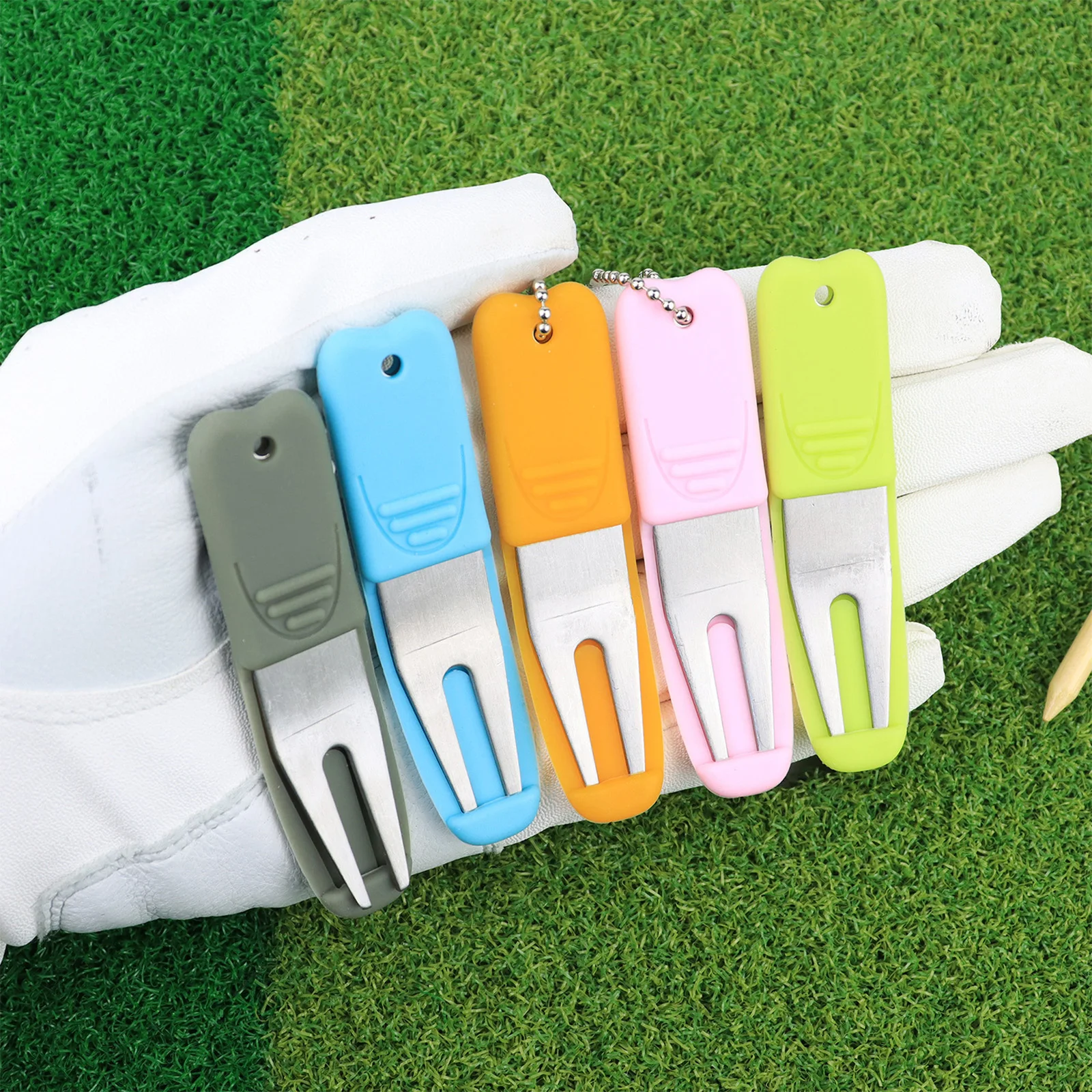 2Pcs Stainless Steel Golf Divot Repair Tool with Silicone Cover Outdoor Golf Accessories
2Pcs Stainless Steel Golf Divot Repair Tool with Silicone Cover Outdoor Golf Accessories