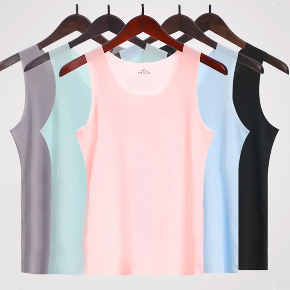Women Summer Ice Silk Traceless Sleeveless Tank Tops Singlet Quick Dry Sports Slimming Outside Tank Top Suspenders Small Vest
Women Summer Ice Silk Traceless Sleeveless Tank Tops Singlet Quick Dry Sports Slimming Outside Tank Top Suspenders Small Vest