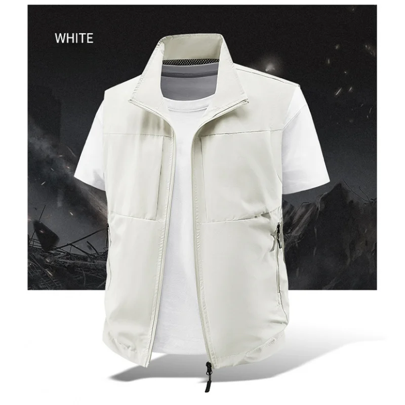Spring Autumn Men Leisure Outdoor High Quality Comfortable Versatile Men Sleeveless Padded Vest Leisure Fishing Windproof Vest
Spring Autumn Men Leisure Outdoor High Quality Comfortable Versatile Men Sleeveless Padded Vest Leisure Fishing Windproof Vest