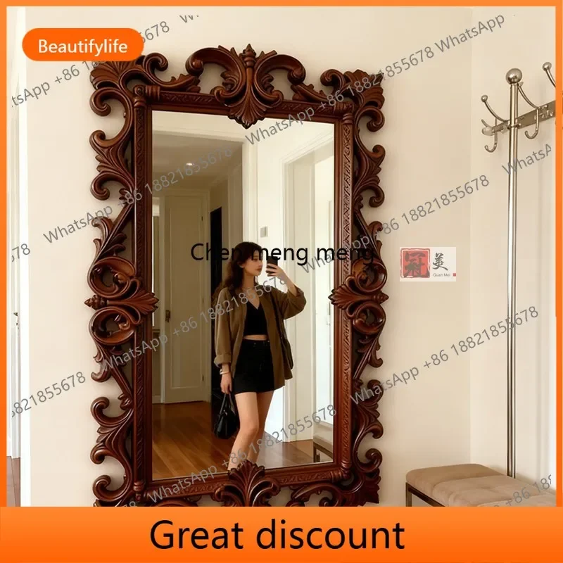 6239 French vintage carved full body mirror wall mounted dressing mirror luxury fitting large mirror
6239 French vintage carved full body mirror wall mounted dressing mirror luxury fitting large mirror