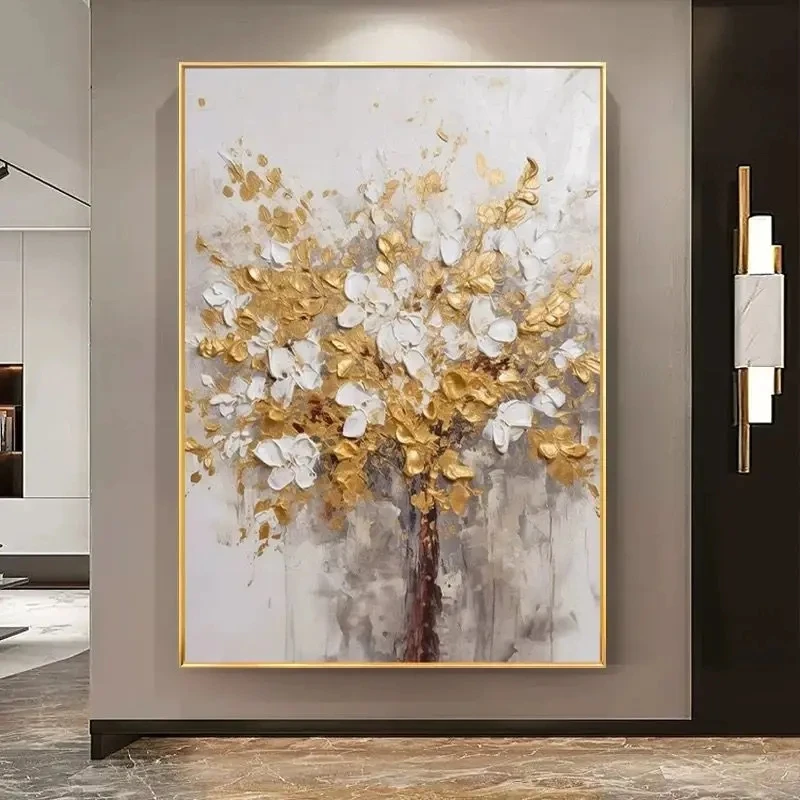 Modern Abstract Art Hand Drawn Oil Painting on Canvas,Golden Flower 3D Texture Painting,Living Room Dining Room Background Decor
Modern Abstract Art Hand Drawn Oil Painting on Canvas,Golden Flower 3D Texture Painting,Living Room Dining Room Background Decor