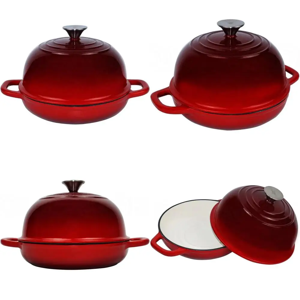 5-Quart Enamel-Coated Cast Iron Dutch Oven Pot with Lid - Perfect for Bread Baking
5-Quart Enamel-Coated Cast Iron Dutch Oven Pot with Lid - Perfect for Bread Baking
