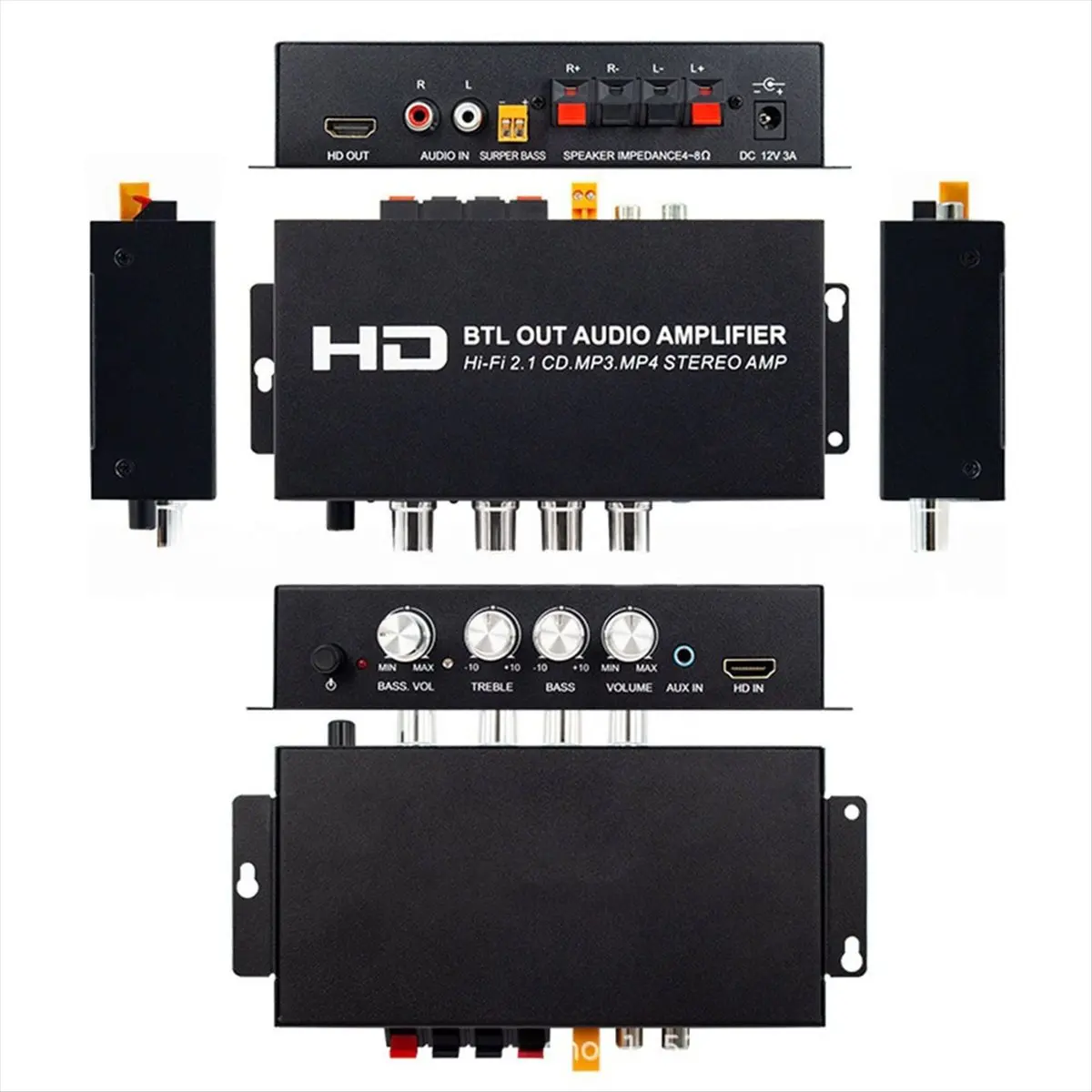 (A23G) HI-FI 2.1-канальный аудиоусилитель 160 Вт+80 Вт с Bluetooth, HDMI, RCA, AUX, регулировкой басов/высоких частот для дома/автомобиля/улицы, вилка стандарта США
(A23G) HI-FI 2.1-канальный аудиоусилитель 160 Вт+80 Вт с Bluetooth, HDMI, RCA, AUX, регулировкой басов/высоких частот для дома/автомобиля/улицы, вилка стандарта США
