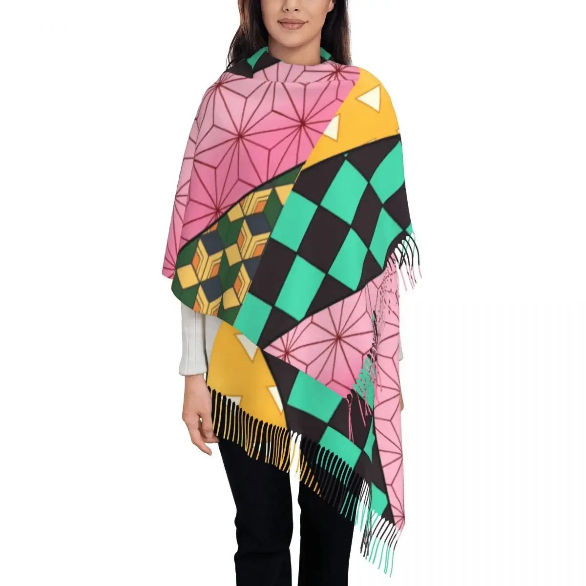 Demon Slayer Kimetsu No Yaiba Scarf Wrap Women Long Winter Warm Tassel Shawl Unisex Anime Manga Scarves
Demon Slayer Kimetsu No Yaiba Scarf Wrap Women Long Winter Warm Tassel Shawl Unisex Anime Manga Scarves