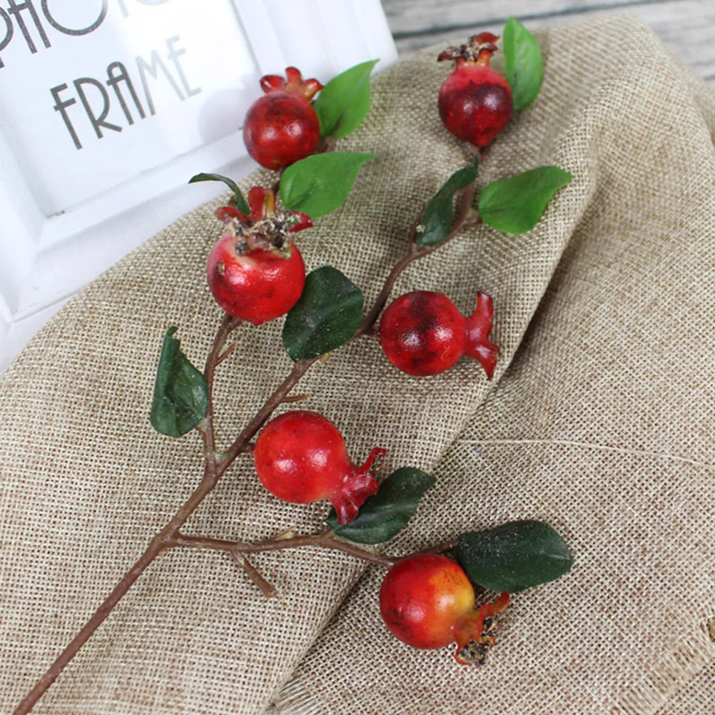 2pcs Simulation Pomegranate Fruit Bouquet Decor Artificial Flowers Home Adorn Foam Material Realistic Shape Natural Color
2pcs Simulation Pomegranate Fruit Bouquet Decor Artificial Flowers Home Adorn Foam Material Realistic Shape Natural Color