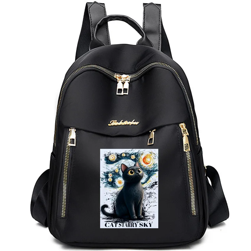 Женский дорожный рюкзак из ткани Оксфорд, нейлоновый рюкзак с принтом «Звездное небо» и регулируемыми лямками, черный
Женский дорожный рюкзак из ткани Оксфорд, нейлоновый рюкзак с принтом «Звездное небо» и регулируемыми лямками, черный