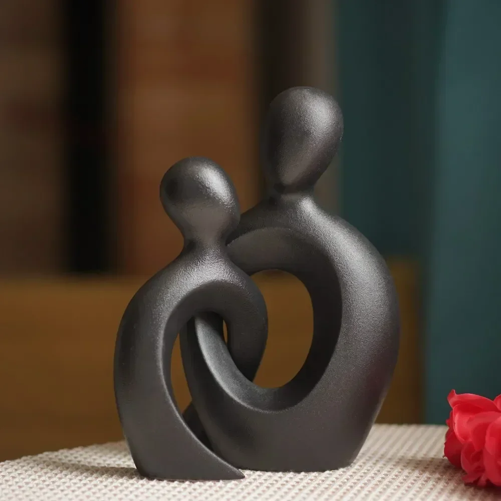 Abstract Ceramic Couple Figurines Nordic Lovers Statue Sculpture Living Room Home Interior Decoration Accessories Tabletop Gift
Abstract Ceramic Couple Figurines Nordic Lovers Statue Sculpture Living Room Home Interior Decoration Accessories Tabletop Gift