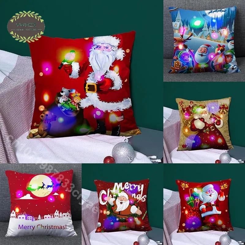 LED Light Christmas Pillowcase New Style 2023 Home Sofa Office Cushion Festive Accessories Cushion Cover Pillow Case 45X45CM
LED Light Christmas Pillowcase New Style 2023 Home Sofa Office Cushion Festive Accessories Cushion Cover Pillow Case 45X45CM