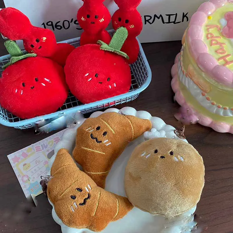 Fun Bread Plush Doll Toy Simulation Cartoon Plush Doll Bag Keychain Pendant Creative Cute Quirky Gift Accessories Kids Toys
Fun Bread Plush Doll Toy Simulation Cartoon Plush Doll Bag Keychain Pendant Creative Cute Quirky Gift Accessories Kids Toys