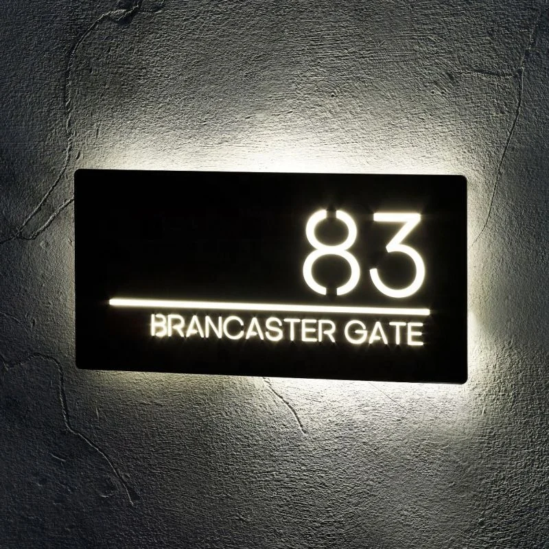 Personalised Powered Lighted Led Stainless Steel Metal Custom Modern Address House Number Signs
Personalised Powered Lighted Led Stainless Steel Metal Custom Modern Address House Number Signs