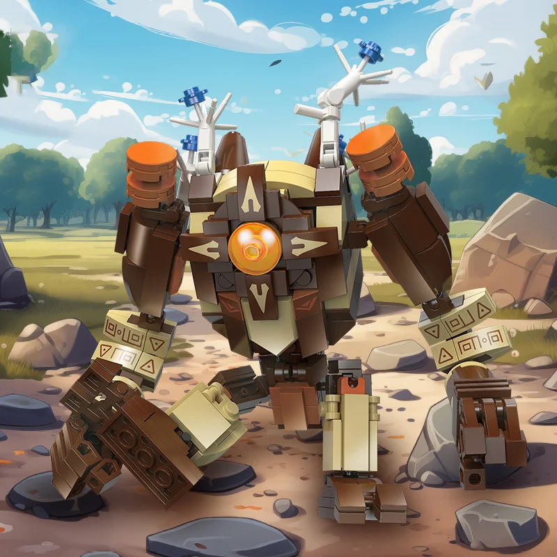 Mini building block character mecha model set children's puzzle assembly toy 6-year-old boy's birthday gift total 276 particles
Mini building block character mecha model set children's puzzle assembly toy 6-year-old boy's birthday gift total 276 particles