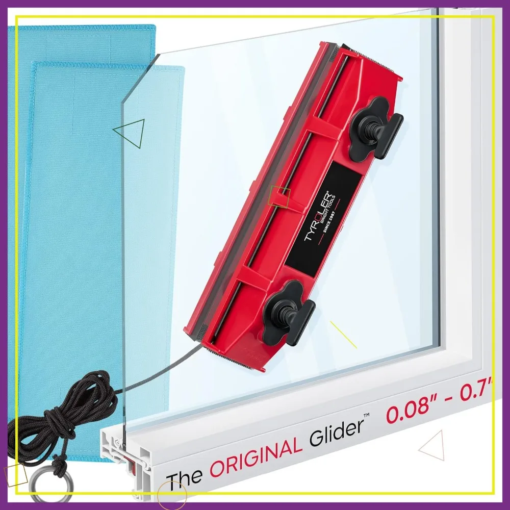 Magnetic Window Cleaner Tool for Outside, Double-Sided, Fits 0.1"-0.7" Thick Windows
Magnetic Window Cleaner Tool for Outside, Double-Sided, Fits 0.1"-0.7" Thick Windows
