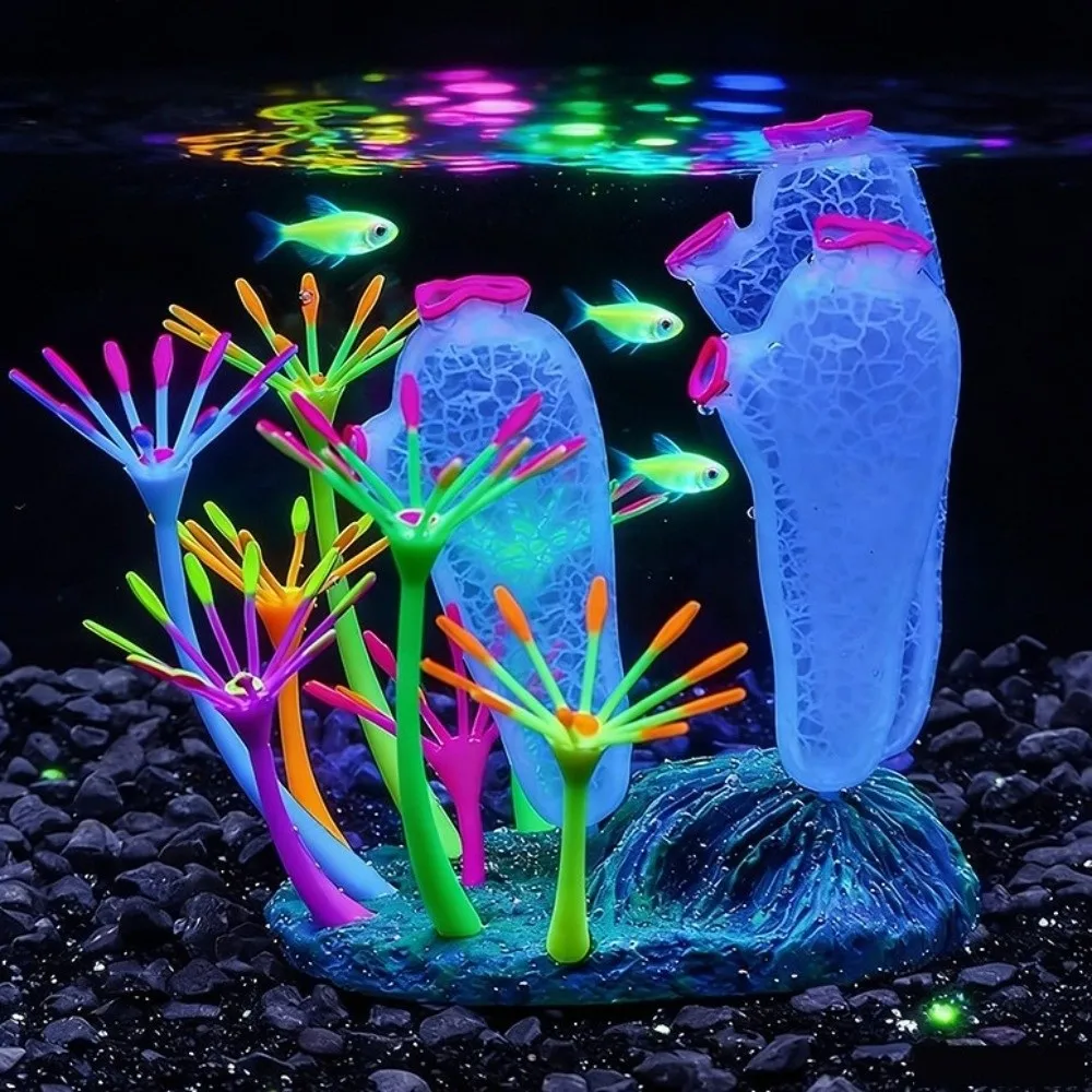 Simulation Thumb Coral Ornament Silicone Fluorescence Glowing Coral Artificial Plants Colorful Coral Reef Plants
Simulation Thumb Coral Ornament Silicone Fluorescence Glowing Coral Artificial Plants Colorful Coral Reef Plants