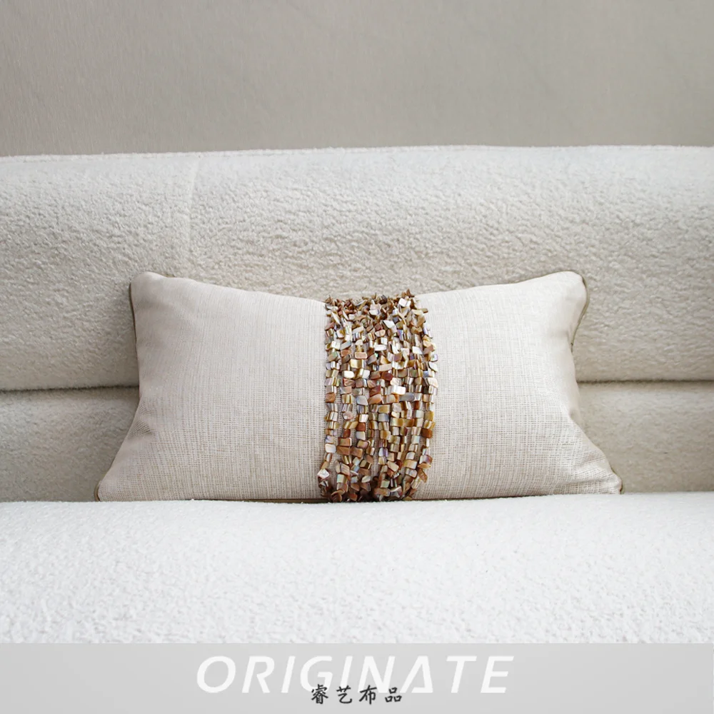 RUIYI Champagne Gold Shell Stitch Filled Lumbar Pillow Decorative Sofa Pillowcase Luxury Vintage Cushions Covers 50x30 For Home
RUIYI Champagne Gold Shell Stitch Filled Lumbar Pillow Decorative Sofa Pillowcase Luxury Vintage Cushions Covers 50x30 For Home