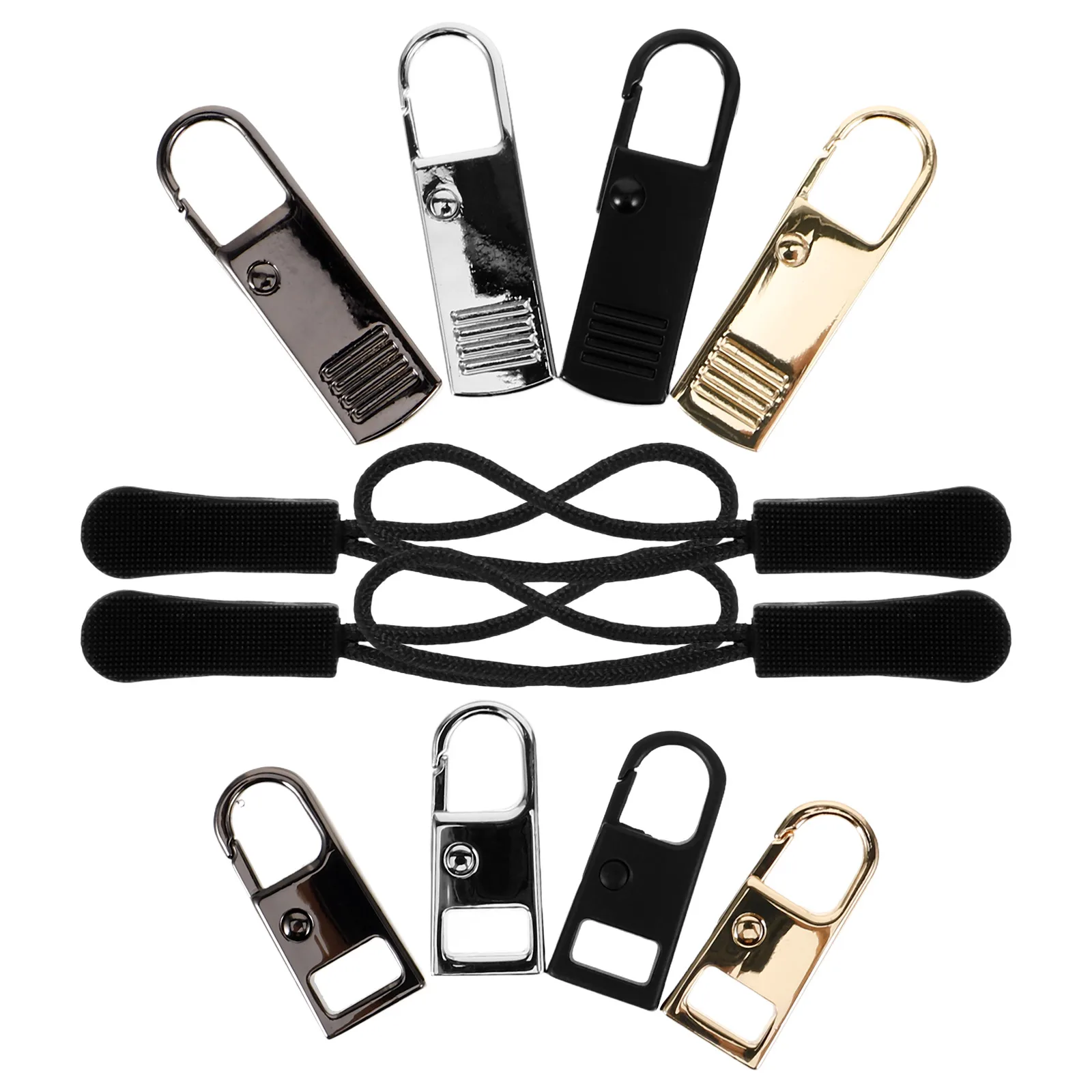 12 Pcs Zipper Repair Accessories Durable Removable Lengthen Tag Kit Replacement Practical Metal Clothing Jackets Bags
12 Pcs Zipper Repair Accessories Durable Removable Lengthen Tag Kit Replacement Practical Metal Clothing Jackets Bags