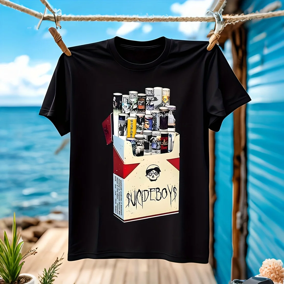 Y2K-Inspired Skull & Letter Print Men's T-shirt 100% Cotton Casual Breathable Confortable casual daily wear wide size range neut
Y2K-Inspired Skull & Letter Print Men's T-shirt 100% Cotton Casual Breathable Confortable casual daily wear wide size range neut