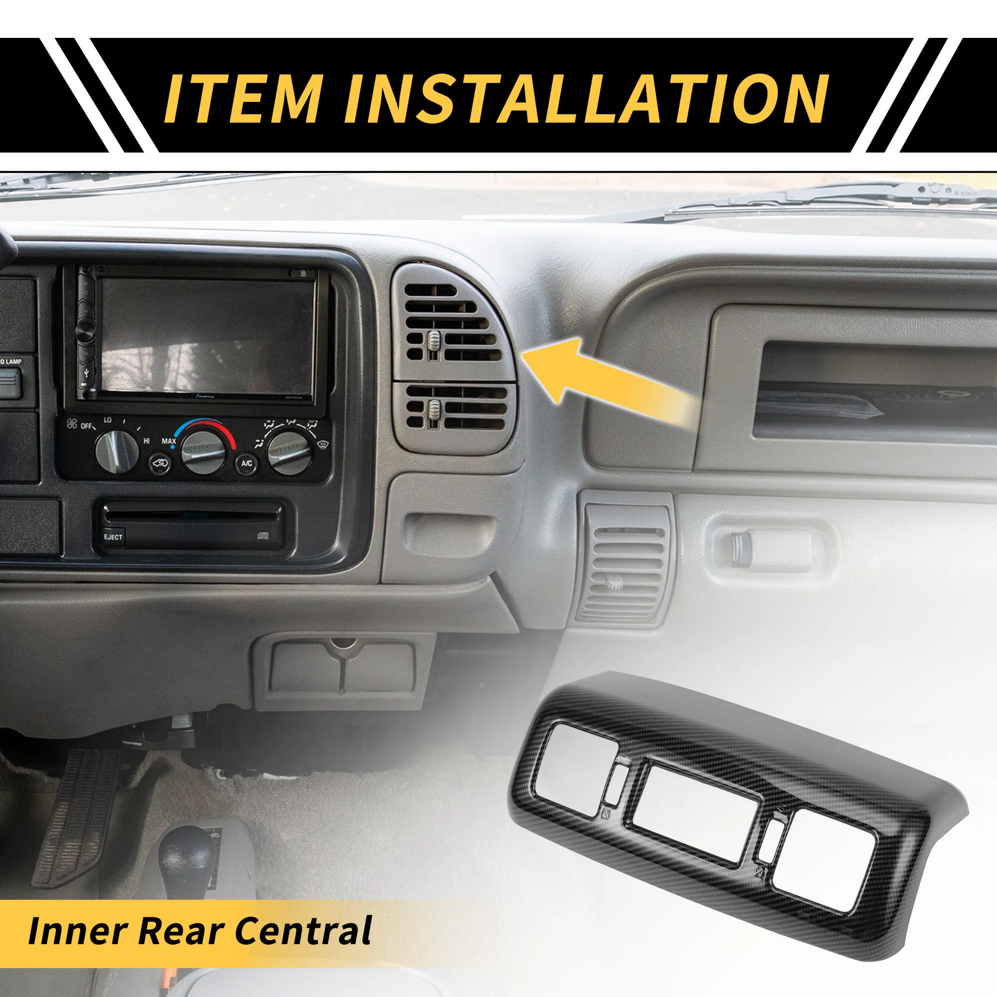 UXCELL Узор из углеродного волокна, задний центральный подлокотник, вентиляционная крышка переменного тока для Toyota Tundra 14-21
UXCELL Узор из углеродного волокна, задний центральный подлокотник, вентиляционная крышка переменного тока для Toyota Tundra 14-21