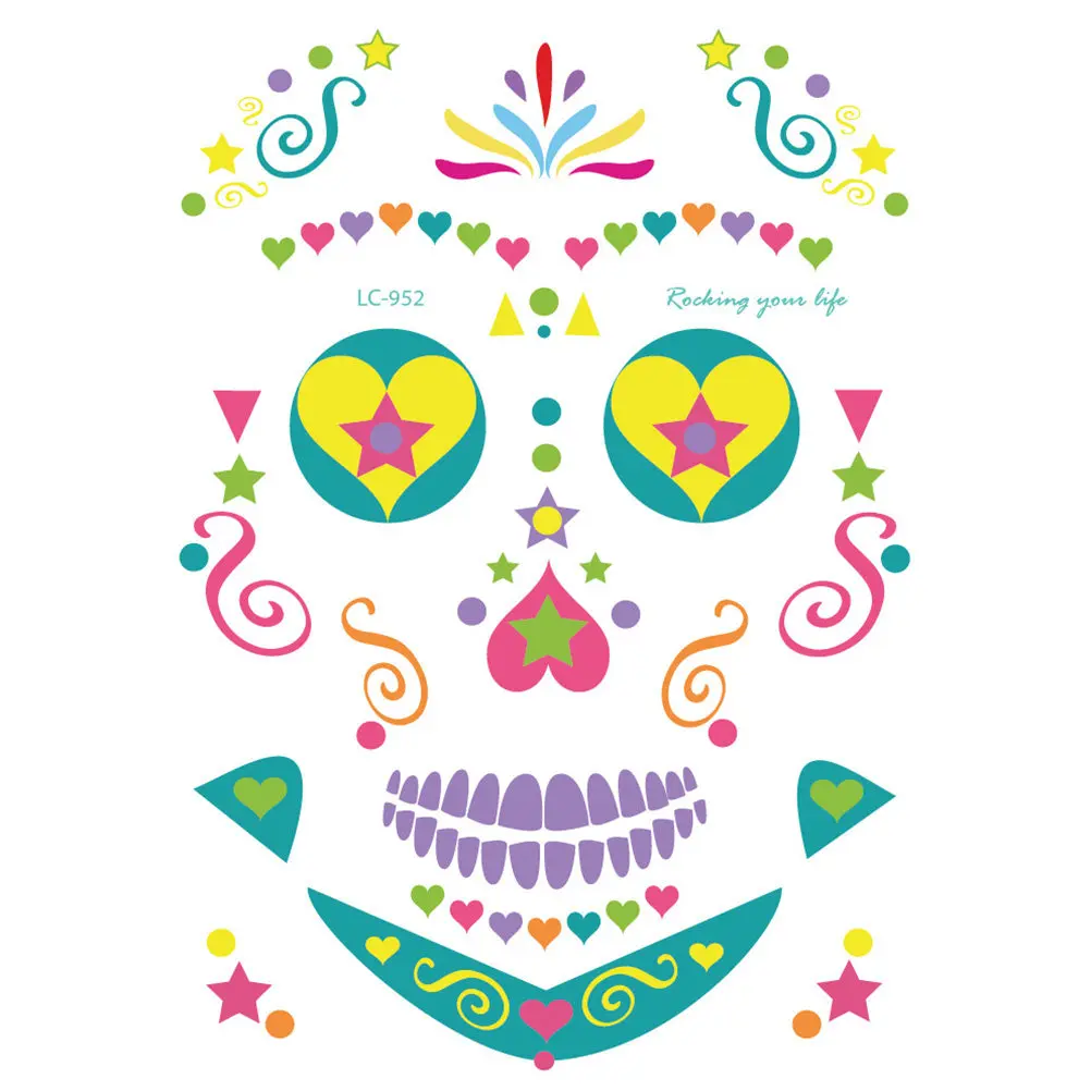 Waterproof Stickers Temporary Tattoos Halloween Facial Makeup Decals Party Masquerade Decor Cartoon Stickers Safe Skin Easy
Waterproof Stickers Temporary Tattoos Halloween Facial Makeup Decals Party Masquerade Decor Cartoon Stickers Safe Skin Easy