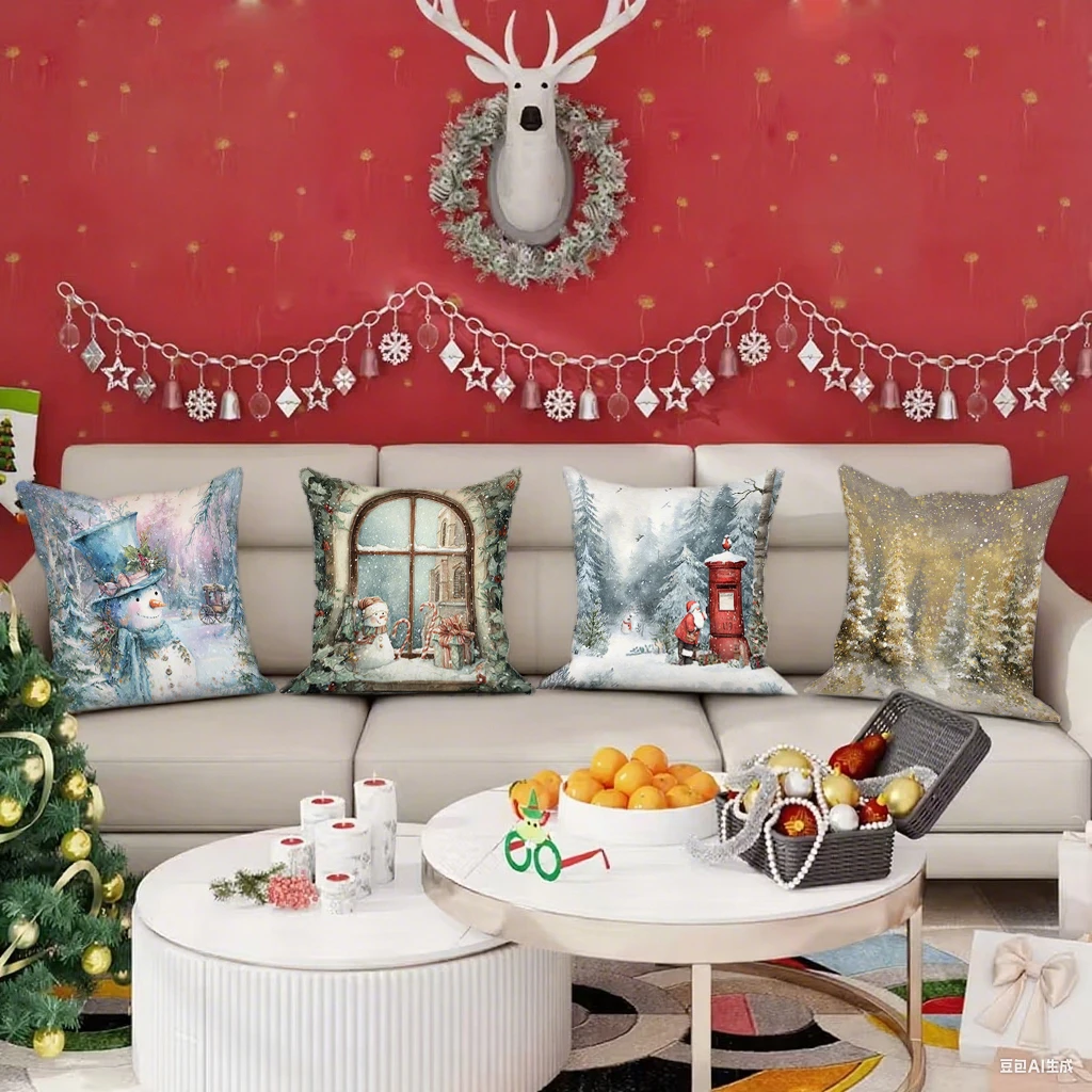 Christmas-themed Pillowcase for HomeSuitable for sofa car bedroom decorative cushion cover pillow cover
Christmas-themed Pillowcase for HomeSuitable for sofa car bedroom decorative cushion cover pillow cover