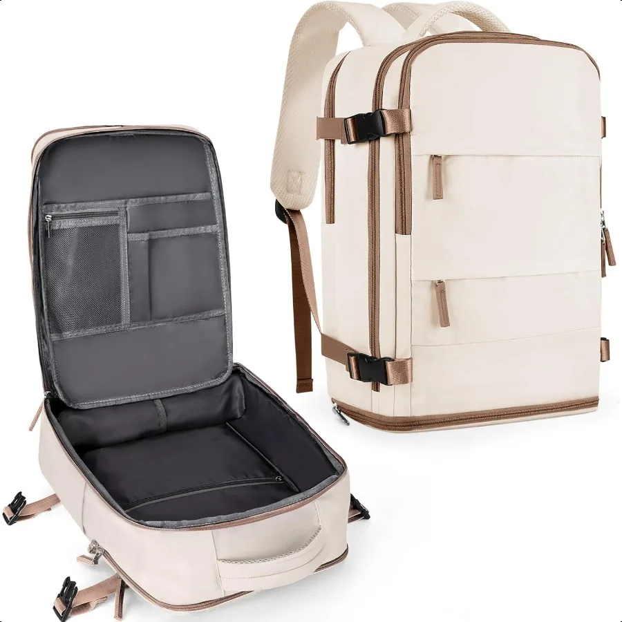 Travel Backpack For Women MenCarry On Backpack Hiking Backpack Outdoor Sports Rucksack Casual Daypack travel entials Beige Brow
Travel Backpack For Women MenCarry On Backpack Hiking Backpack Outdoor Sports Rucksack Casual Daypack travel entials Beige Brow
