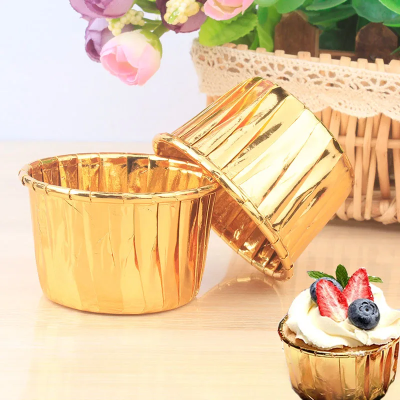 50pcs Cupcake Paper Cup Oilproof Cupcake Liner Baking Cup Tray Case Wedding Party Caissettes Golden Muffin Wrapper Paper
50pcs Cupcake Paper Cup Oilproof Cupcake Liner Baking Cup Tray Case Wedding Party Caissettes Golden Muffin Wrapper Paper