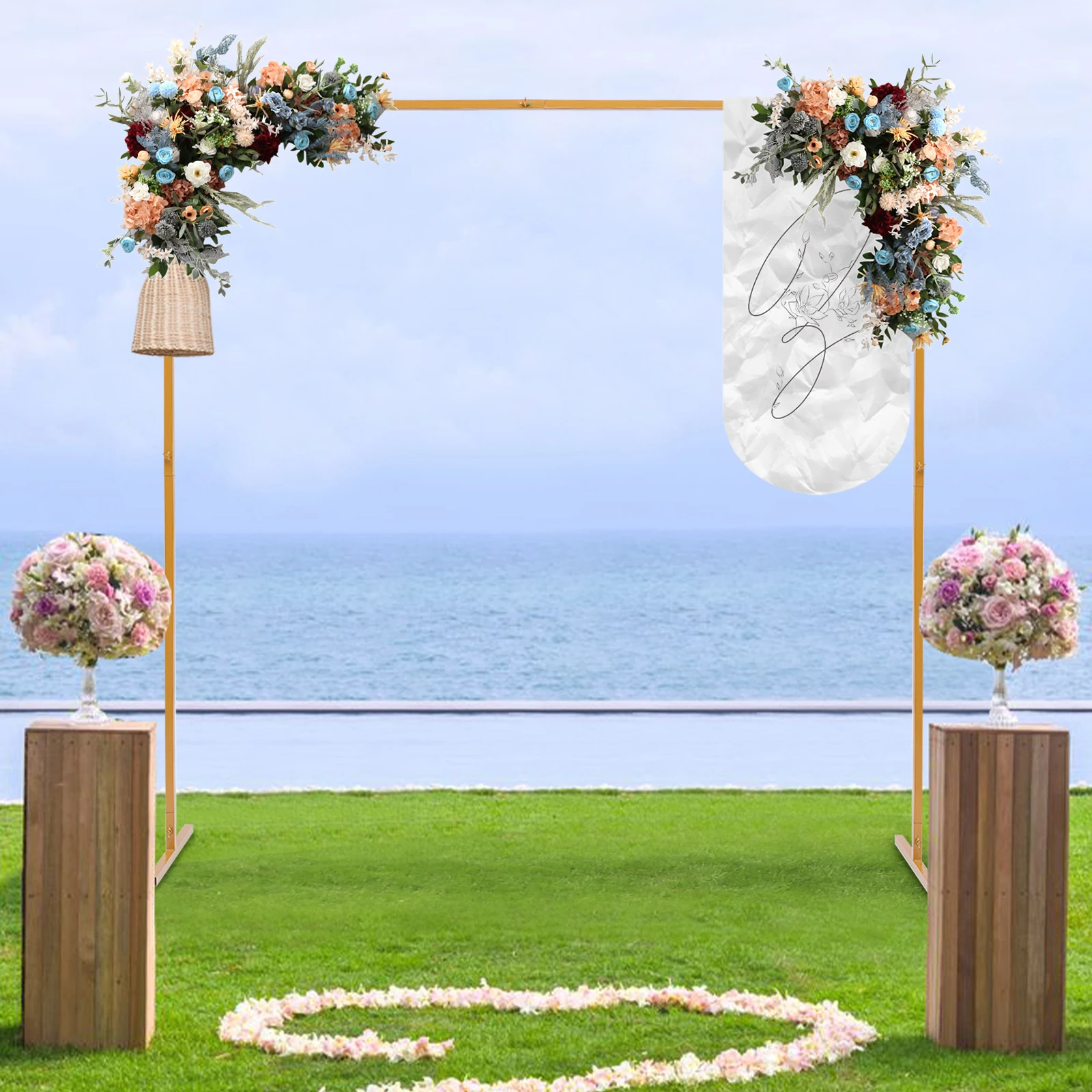 2* 2m Square Arch Stand DIY Decorative Stand Yellow Adjustable Height for Weddings Anniversaries Birthday Parties
2* 2m Square Arch Stand DIY Decorative Stand Yellow Adjustable Height for Weddings Anniversaries Birthday Parties