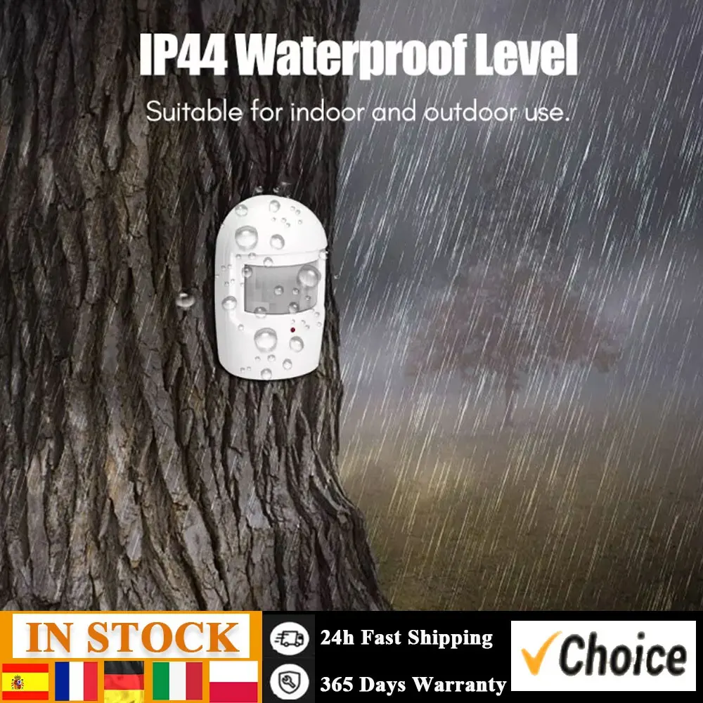 Multifunctional Wireless Driveway Alarm IR Motion Sensor Alarm Doorbell 1 Receiver 2 Transmitters for Home Outdoor Use
Multifunctional Wireless Driveway Alarm IR Motion Sensor Alarm Doorbell 1 Receiver 2 Transmitters for Home Outdoor Use