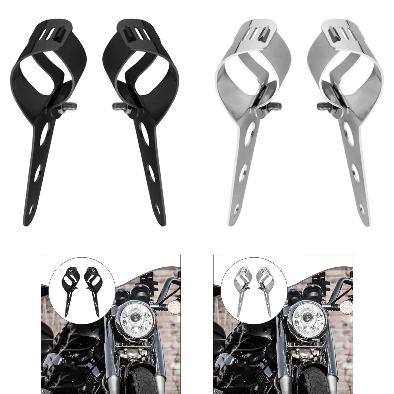 Professional Steel Headlight Mount Bracket Front Shock Absorber Clamp Universal Motorcycle Headlamp Fixed Holder
Professional Steel Headlight Mount Bracket Front Shock Absorber Clamp Universal Motorcycle Headlamp Fixed Holder