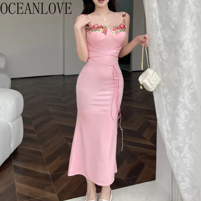OCEANLOVE Y2k Floral Women Dresses Spring Summer Beading Sexy Vintage Vestidos Mujer Ins Fashion Elegant Slim Long Dress
OCEANLOVE Y2k Floral Women Dresses Spring Summer Beading Sexy Vintage Vestidos Mujer Ins Fashion Elegant Slim Long Dress