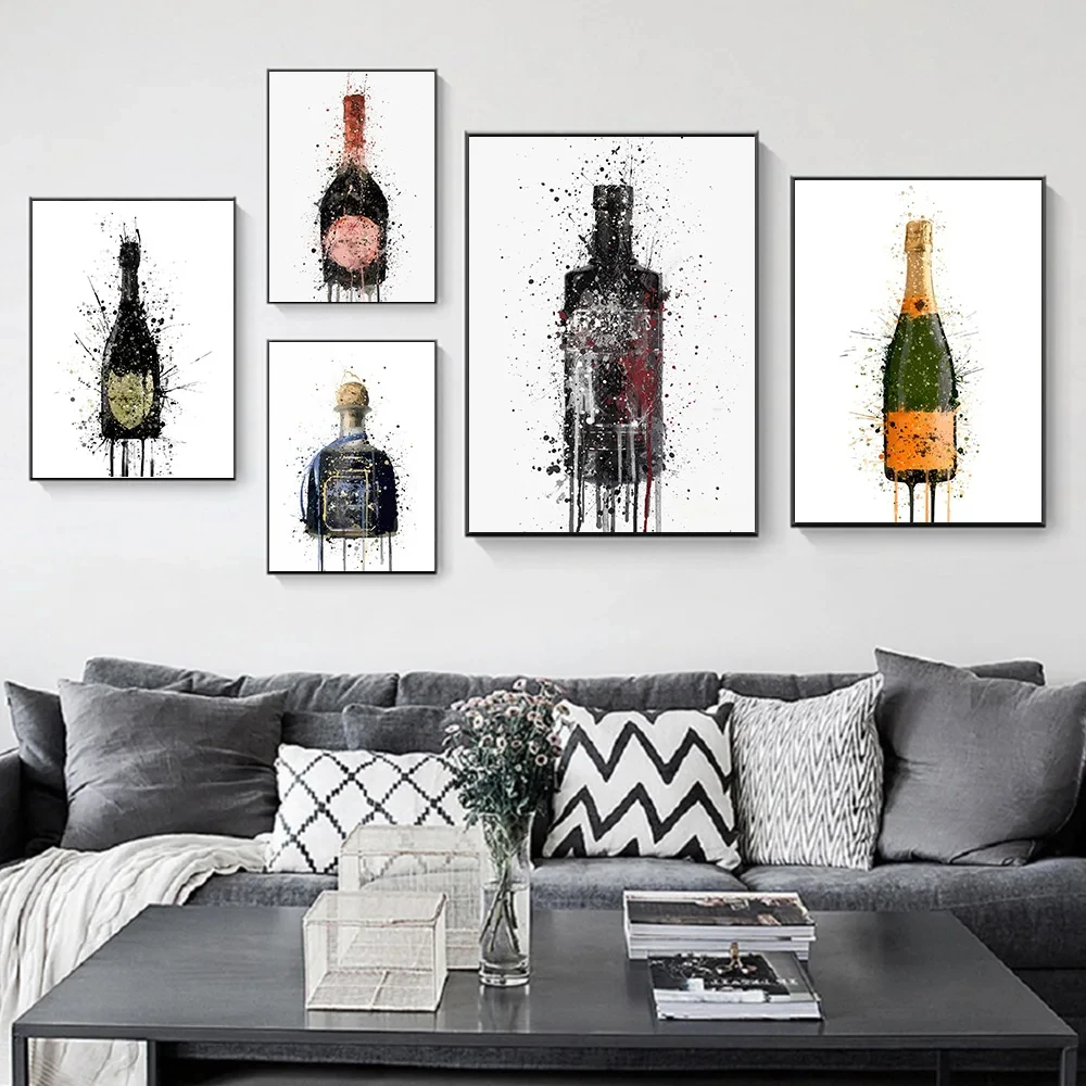 Champagne Stars Pink Wine Bottle Glass Watercolor Graffiti Art Canvas Painting Nordic Fashion Pop Poster Print Modern Home Decor
Champagne Stars Pink Wine Bottle Glass Watercolor Graffiti Art Canvas Painting Nordic Fashion Pop Poster Print Modern Home Decor