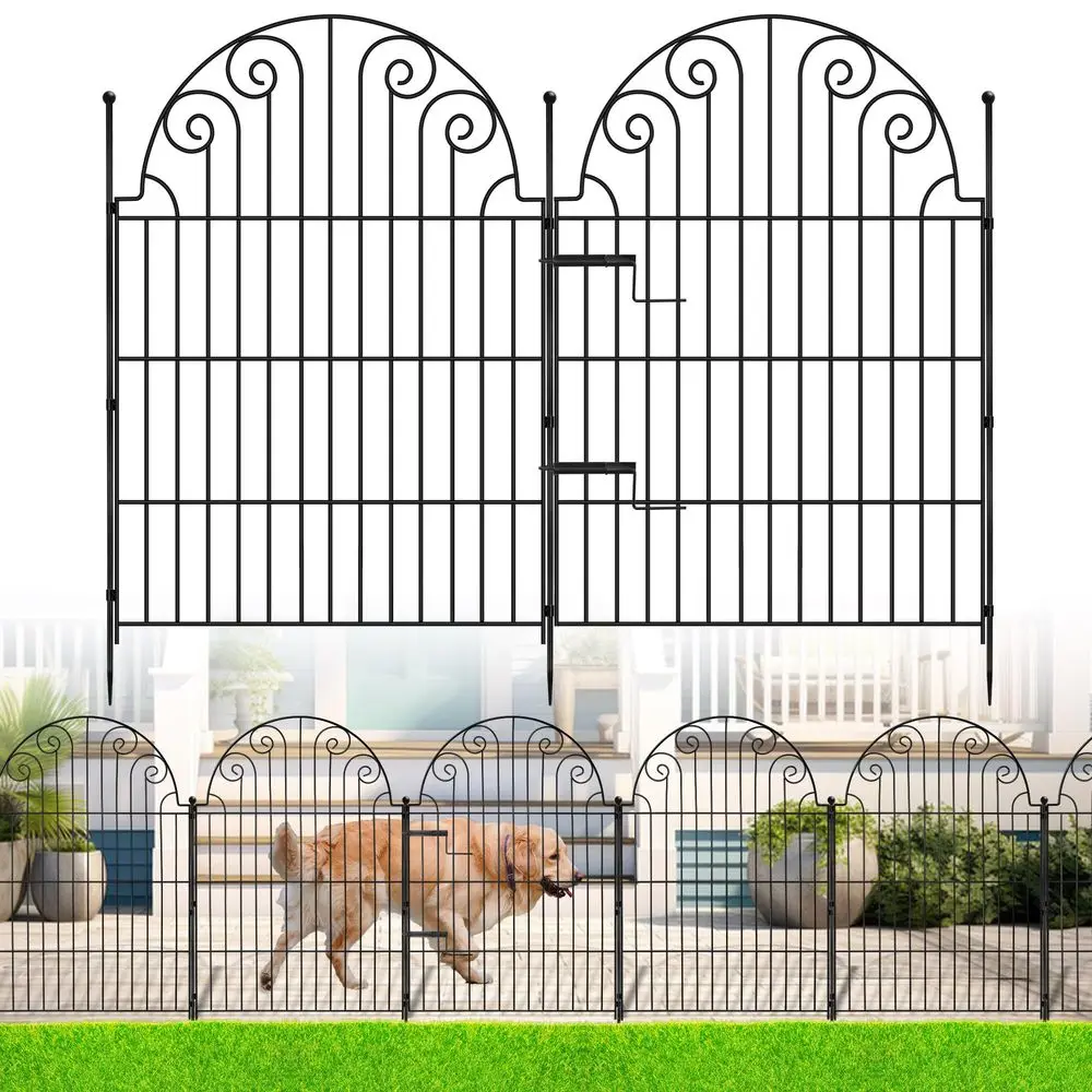 Garden Fence 5 Panels, No Dig Rustproof Metal Fencing 13ft Long Animal Barrier Border for Dog, Garden Fencing for Outdoor Patio
Garden Fence 5 Panels, No Dig Rustproof Metal Fencing 13ft Long Animal Barrier Border for Dog, Garden Fencing for Outdoor Patio