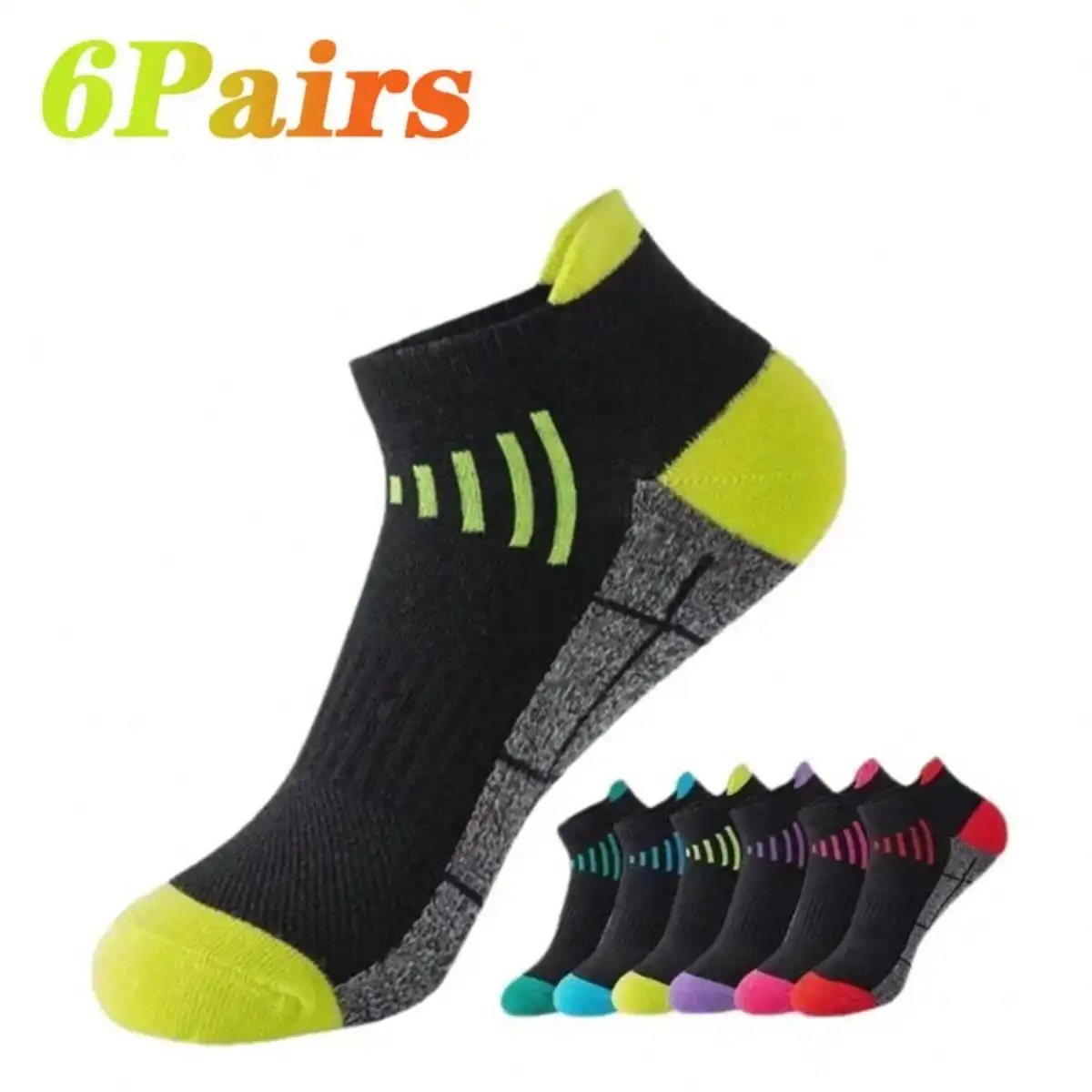 6-парные дышащие спортивные носки с низким вырезом для мужчин и женщин, впитывающие пот, устойчивые к запаху, тонкие повседневные носки для бега для тренировок в тренажерном зале, ежедневные
6-парные дышащие спортивные носки с низким вырезом для мужчин и женщин, впитывающие пот, устойчивые к запаху, тонкие повседневные носки для бега для тренировок в тренажерном зале, ежедневные